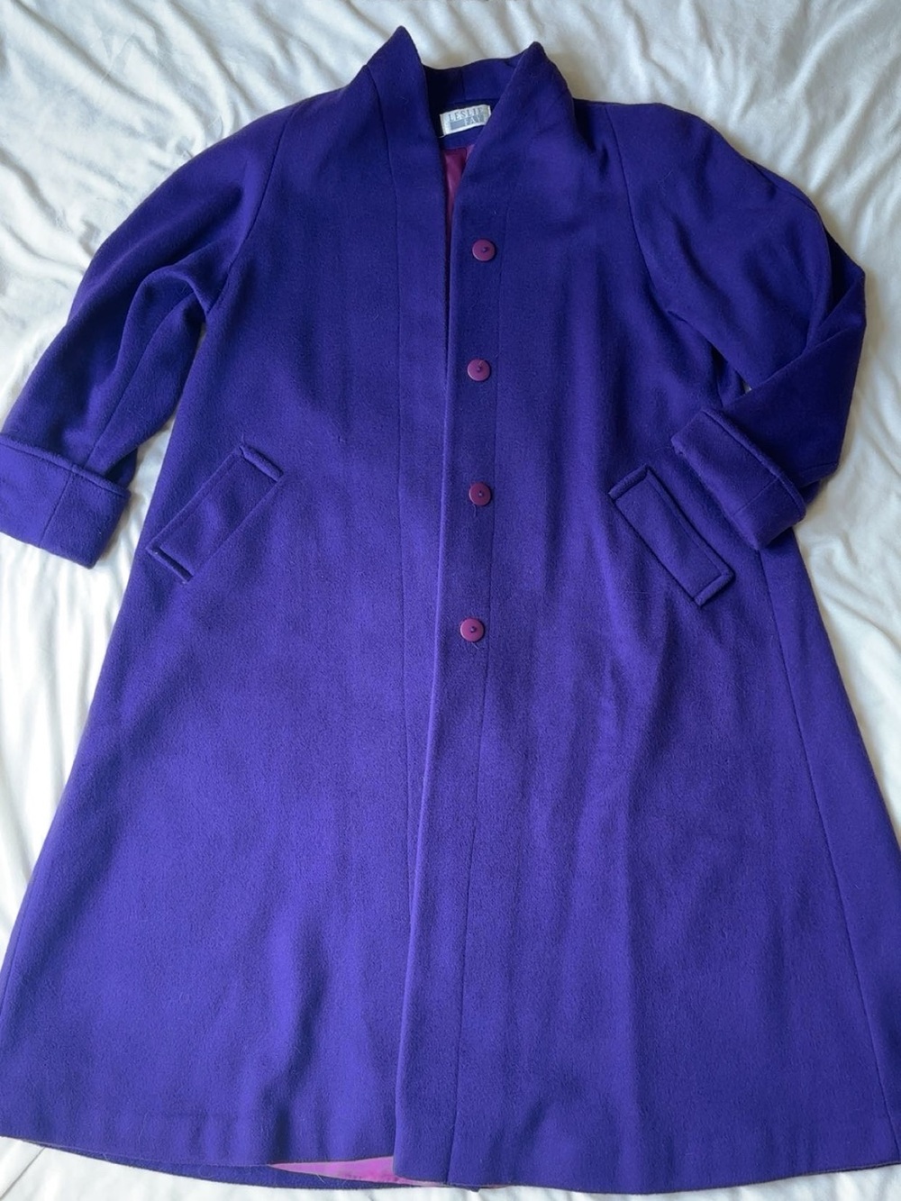Purple Wool Coat
